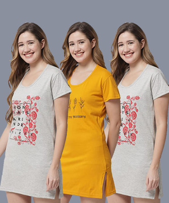 ANIXA Printed Women Round Neck Multicolor T-Shirt