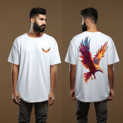 anurag enterprises Printed Men Round Neck White T-Shirt