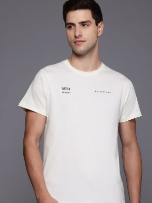 HRX by Hrithik Roshan Typography Men Round Neck White T-Shirt