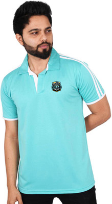 La Milano Solid Men Polo Neck Multicolor T-Shirt