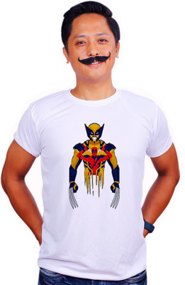 Mooch Wale Graphic Print Men Round Neck White T-Shirt