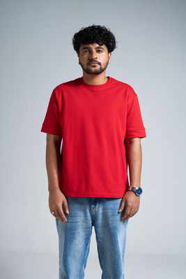 VEYRE Graphic Print Men Round Neck Red T-Shirt