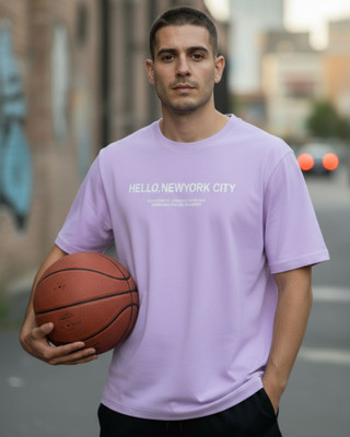 BRIGHTKRAFTS Printed Men Round Neck Black T-Shirt