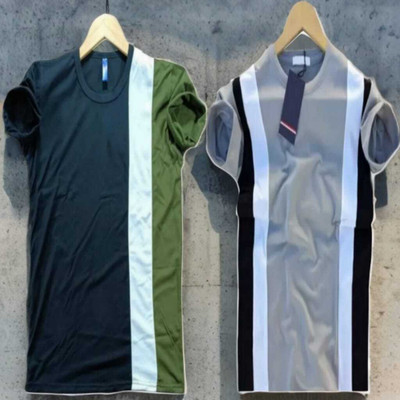 KASPY Striped Men Round Neck Multicolor T-Shirt