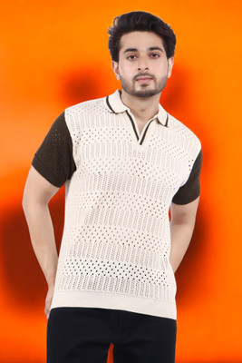 LWALS Printed Men Polo Neck Multicolor T-Shirt