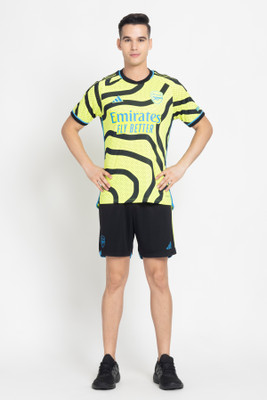 ADIDAS Printed Men Round Neck Yellow T-Shirt