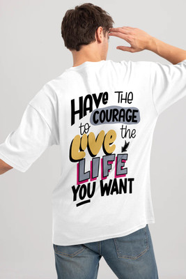 Triptee Graphic Print Men Round Neck White T-Shirt