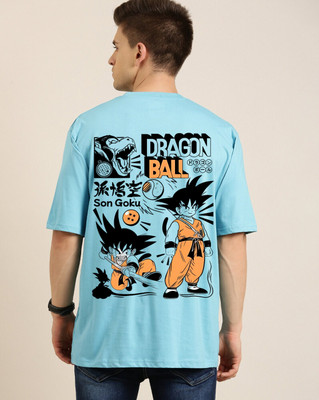 CHITRA STYLE Graphic Print Men Round Neck Light Blue T-Shirt