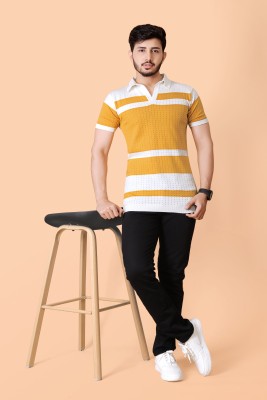 SHREE KP CREATION Colorblock Men Polo Neck Multicolor T-Shirt