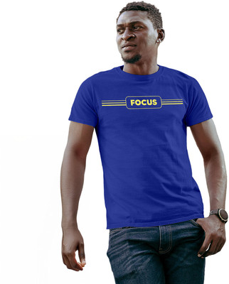 Fighterhero Printed Men Round Neck Blue T-Shirt