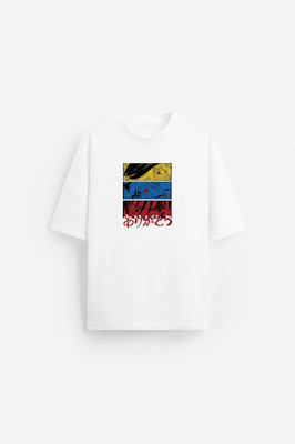 FORTY DEGREE CELCIUS Graphic Print Men Round Neck Reversible White T-Shirt