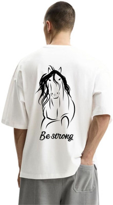 fashnobic Graphic Print Men Round Neck White T-Shirt