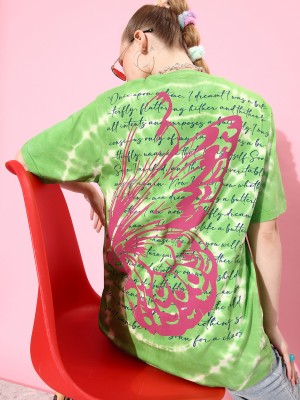 DILLINGER Printed Women Round Neck Multicolor T-Shirt