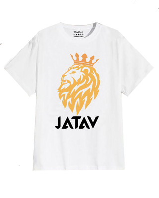 Think Tech Printed Men Round Neck White T-Shirt