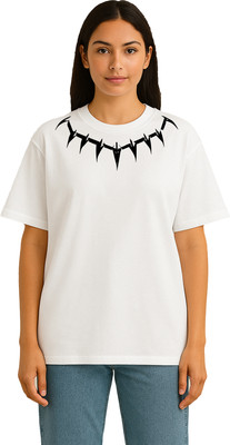 Buddy Collection Graphic Print Women Round Neck Red T-Shirt