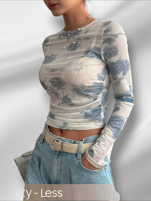 THECOZYNESTT Casual Solid Women Beige, Blue Top