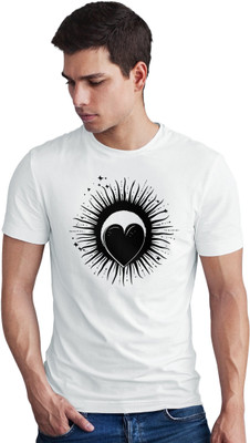 Seek Buy Love Printed Men Round Neck White T-Shirt