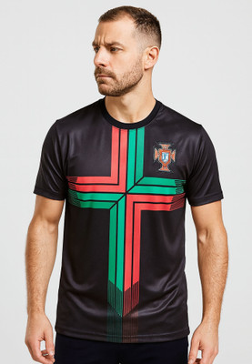 BUGOAT Printed Men Round Neck Black T-Shirt
