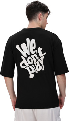 zubin Graphic Print Men Crew Neck Black T-Shirt