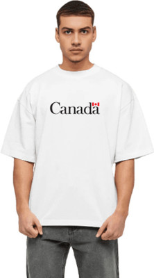 Makeitbharat Graphic Print Men Round Neck White T-Shirt