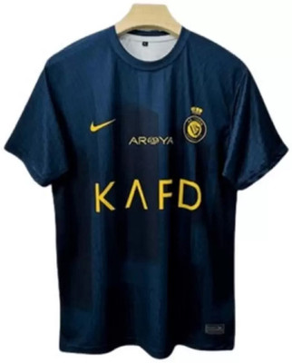 YUTU Printed Men Round Neck Blue T-Shirt