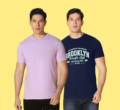 WOOSTRO Typography Men Round Neck Multicolor T-Shirt