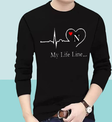 ApheFashion Printed, Typography Men Round Neck Black T-Shirt