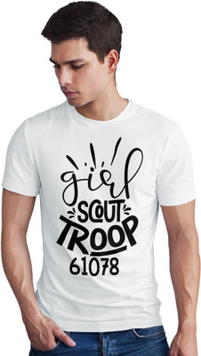Seek Buy Love Printed Men Round Neck White T-Shirt