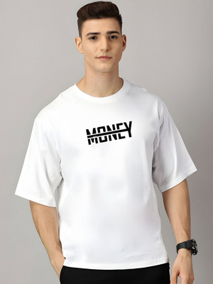 Moda Rapido Printed Men Round Neck White T-Shirt