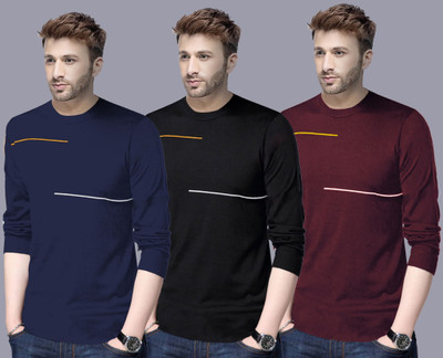 Reya Striped Men Round Neck Multicolor T-Shirt