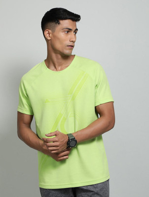 JOCKEY Solid Men Round Neck Green T-Shirt