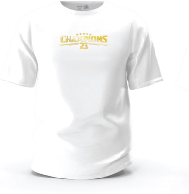 playR Printed Couple Round Neck White T-Shirt