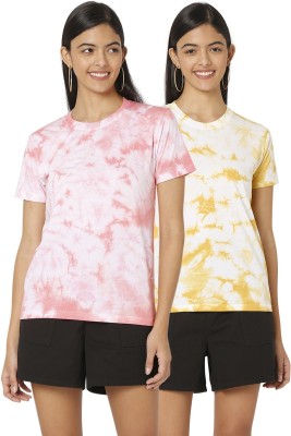 Smarty Pants Tie & Dye Women Crew Neck Multicolor T-Shirt