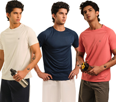 Sirtex Eazy Printed Men Round Neck White T-Shirt
