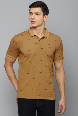 LOUIS PHILIPPE Printed Men Polo Neck Brown T-Shirt