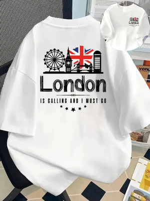 Relva Printed Men Round Neck White T-Shirt