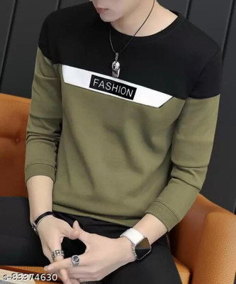 FASHIUM Printed Men Round Neck Green T-Shirt