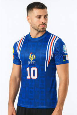 DOSTITCH Printed Men Round Neck Blue T-Shirt