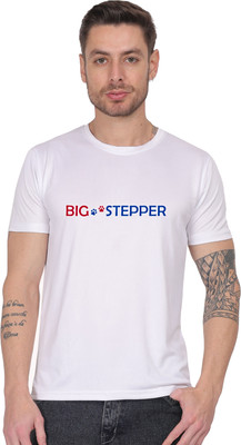 AltaModa Printed Men Round Neck White T-Shirt