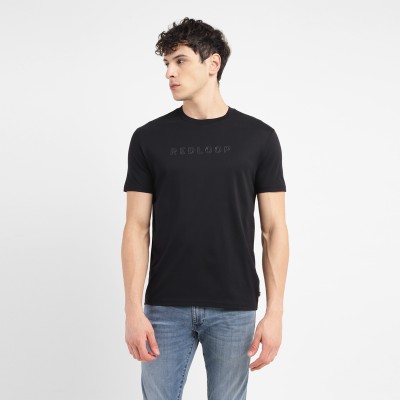 LEVI'S Printed Men Crew Neck Black T-Shirt