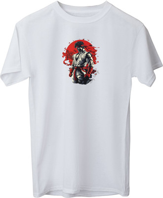 VIRAJ VINTAGE Printed Men Round Neck White T-Shirt