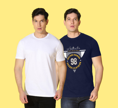 WOOSTRO Graphic Print Men Round Neck Multicolor T-Shirt