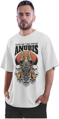 KRYONIX Printed Men Round Neck White T-Shirt