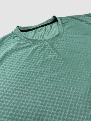 SOLSTICE Solid Men Round Neck Light Green T-Shirt