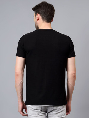 CANTABIL Solid Men Round Neck Black T-Shirt