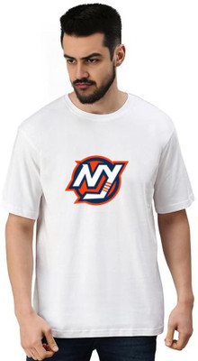 DeRaDA Graphic Print Men Round Neck White T-Shirt