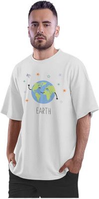 KRYONIX Solid Men Round Neck White T-Shirt