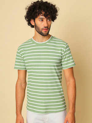 TANDUL Striped Men Round Neck Multicolor T-Shirt