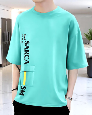FASHIUM Printed Men Round Neck Green T-Shirt