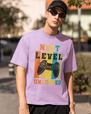 @WEAR Graphic Print Men Round Neck Purple T-Shirt